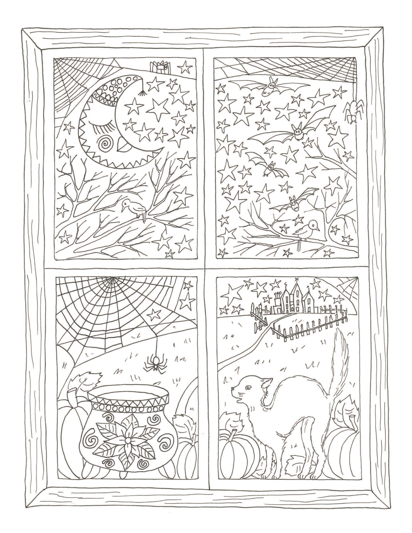 Halloween Adult Coloring Book