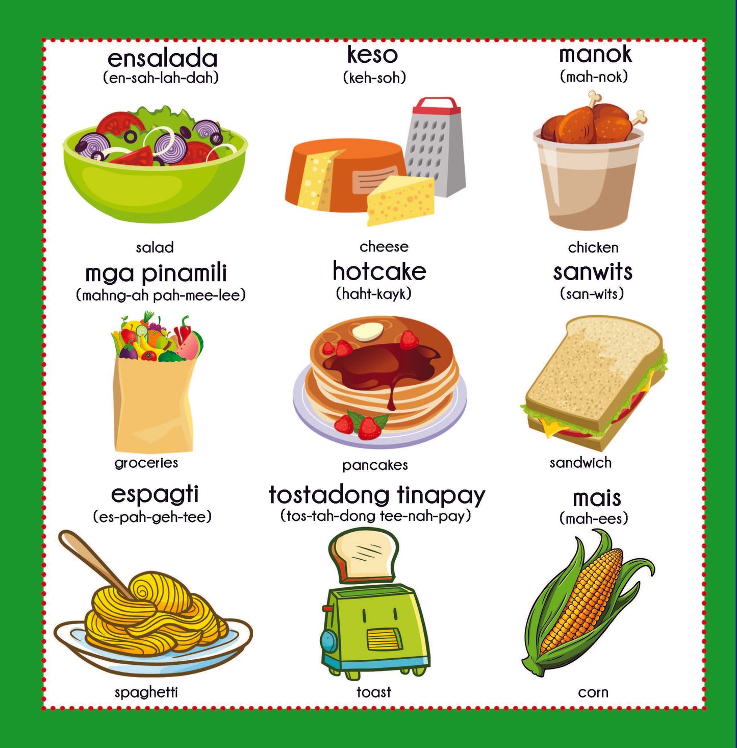 English Tagalog Picture Dictionary