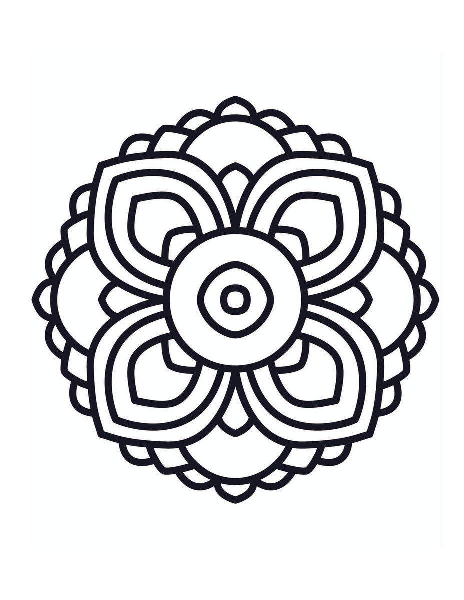 Large Print Coloring Book: Easy Mandalas – Dylanna Press