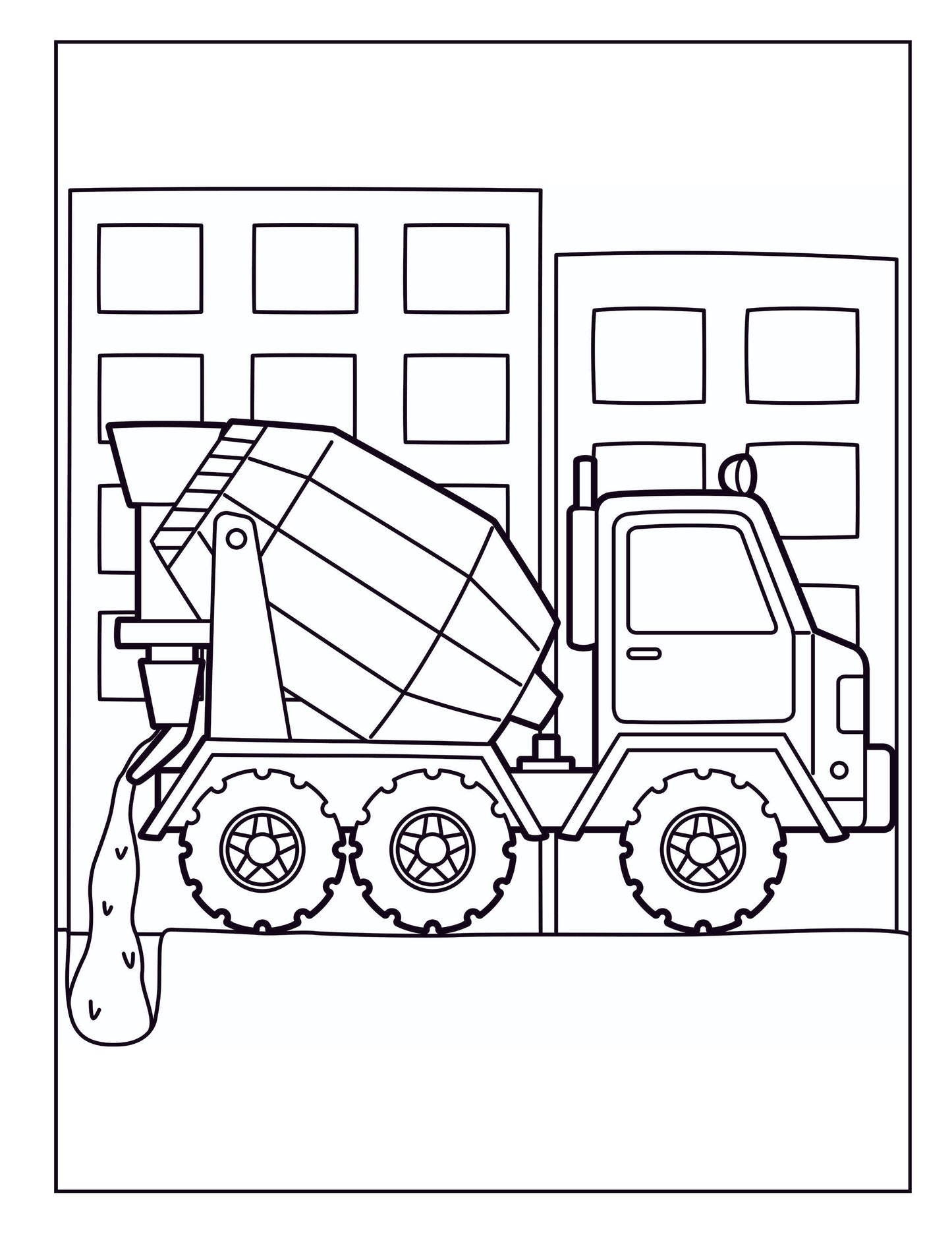 Big Book of Trucks Coloring Book