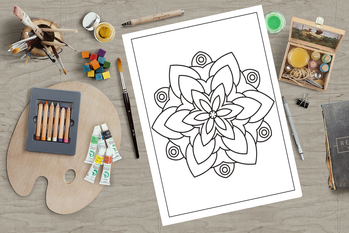 Large Print Coloring Book: Easy Patterns for Adults
