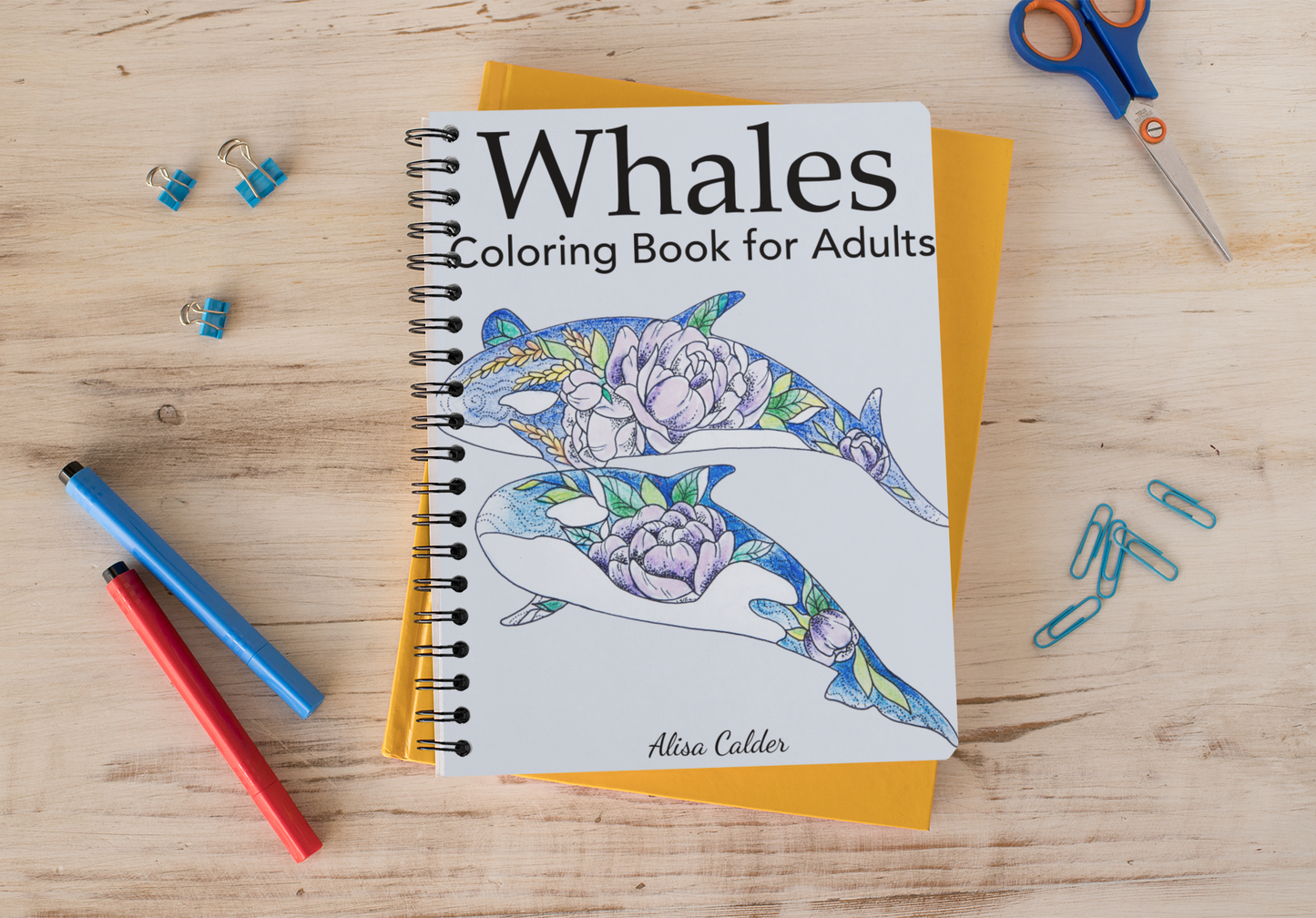 Whale Coloring Book for Adults