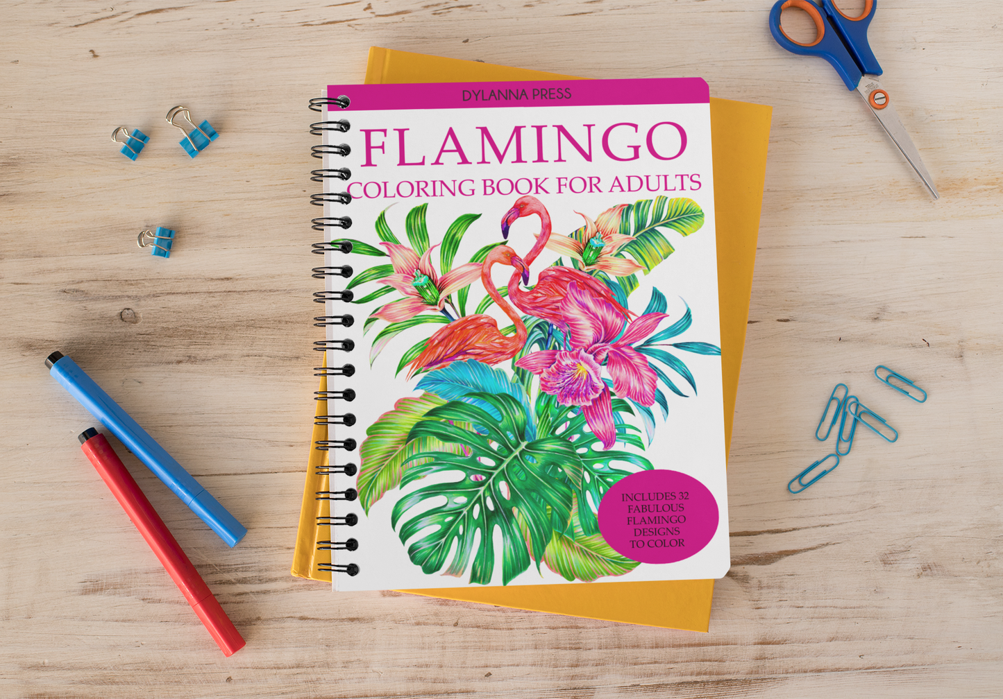 Flamingo Coloring Book for Adults