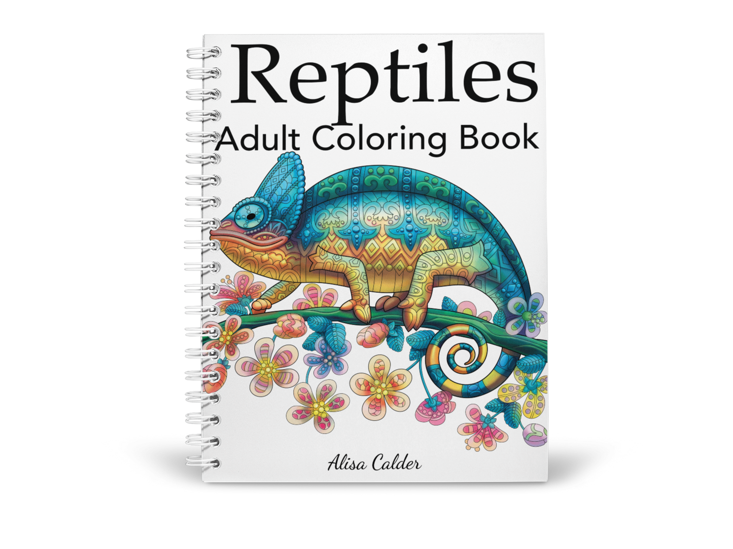 Reptiles Adult Coloring Book