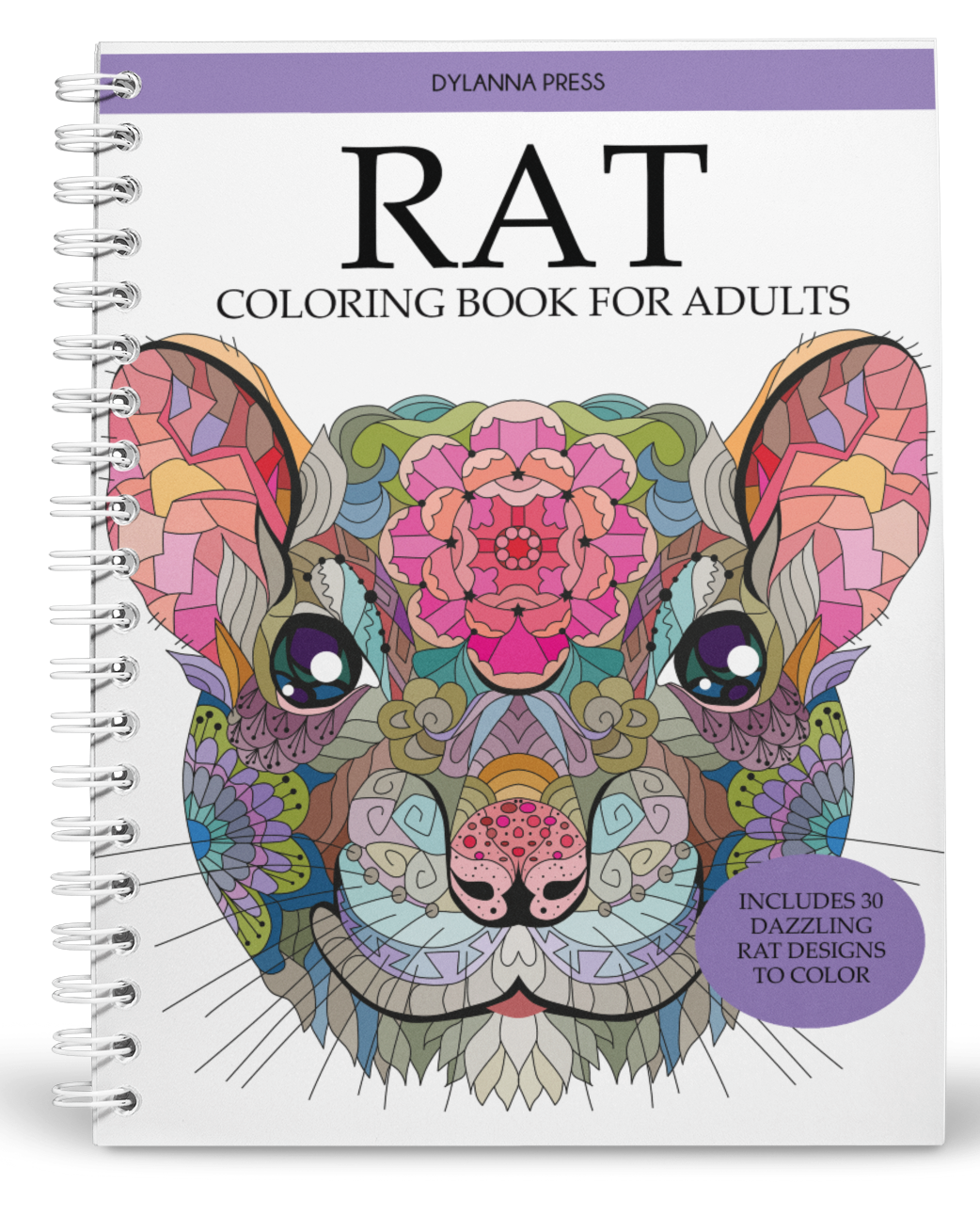 Rat Coloring Book for Adults: Includes 30 Dazzling Rat Designs to Color