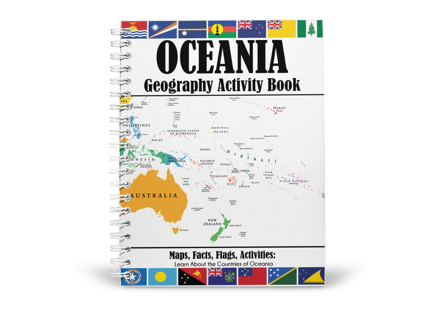 Oceania Geography Activity Book