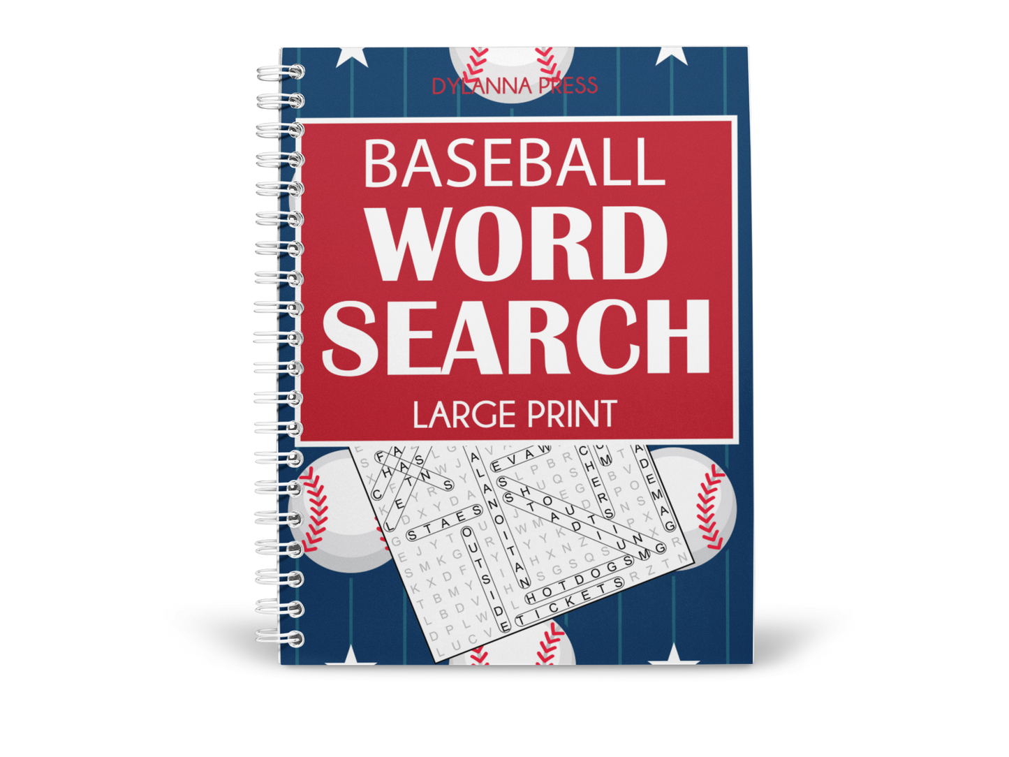 Baseball Word Search Large Print