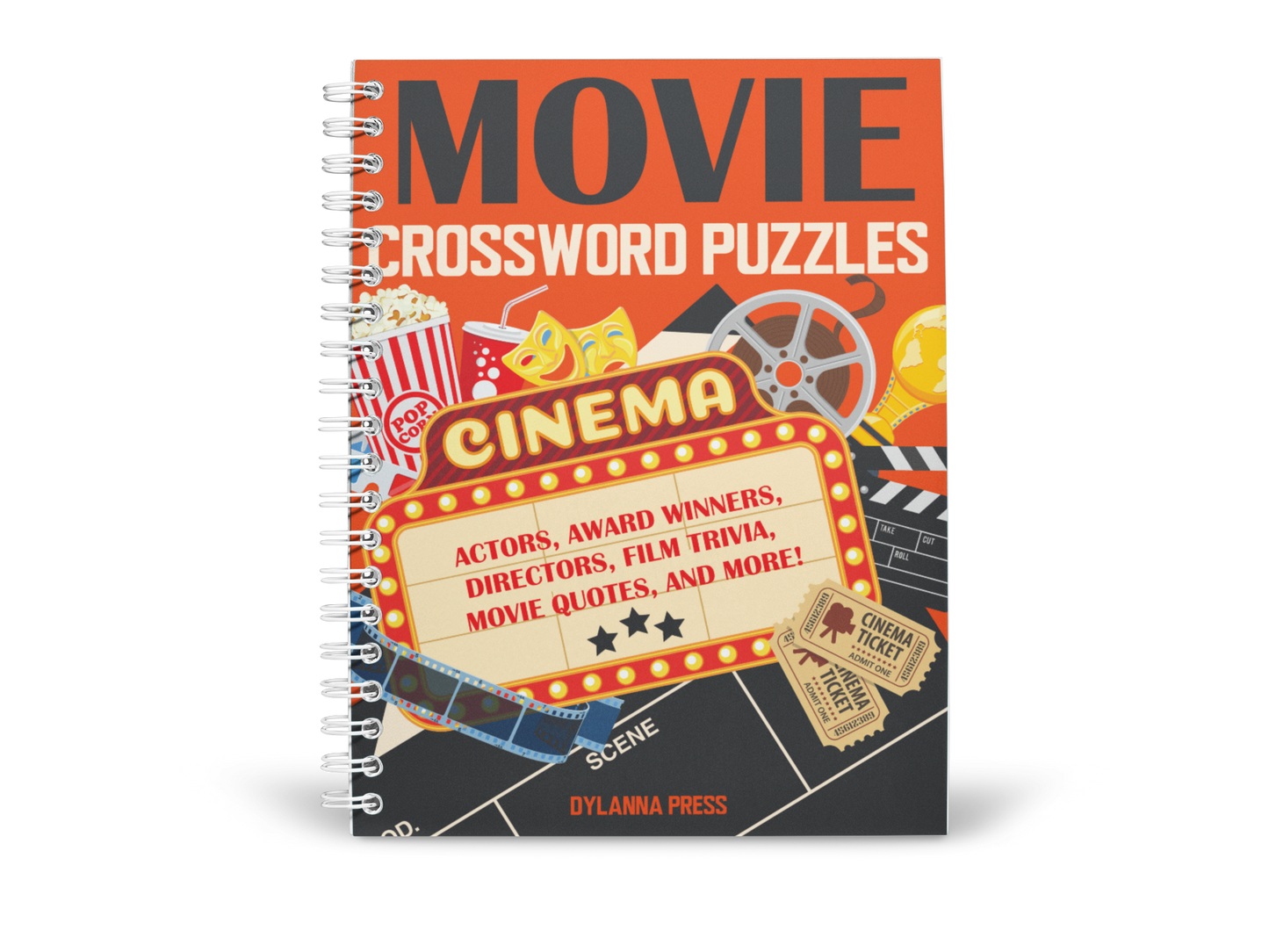 Movie Crossword Puzzles: Fun Film Trivia Book