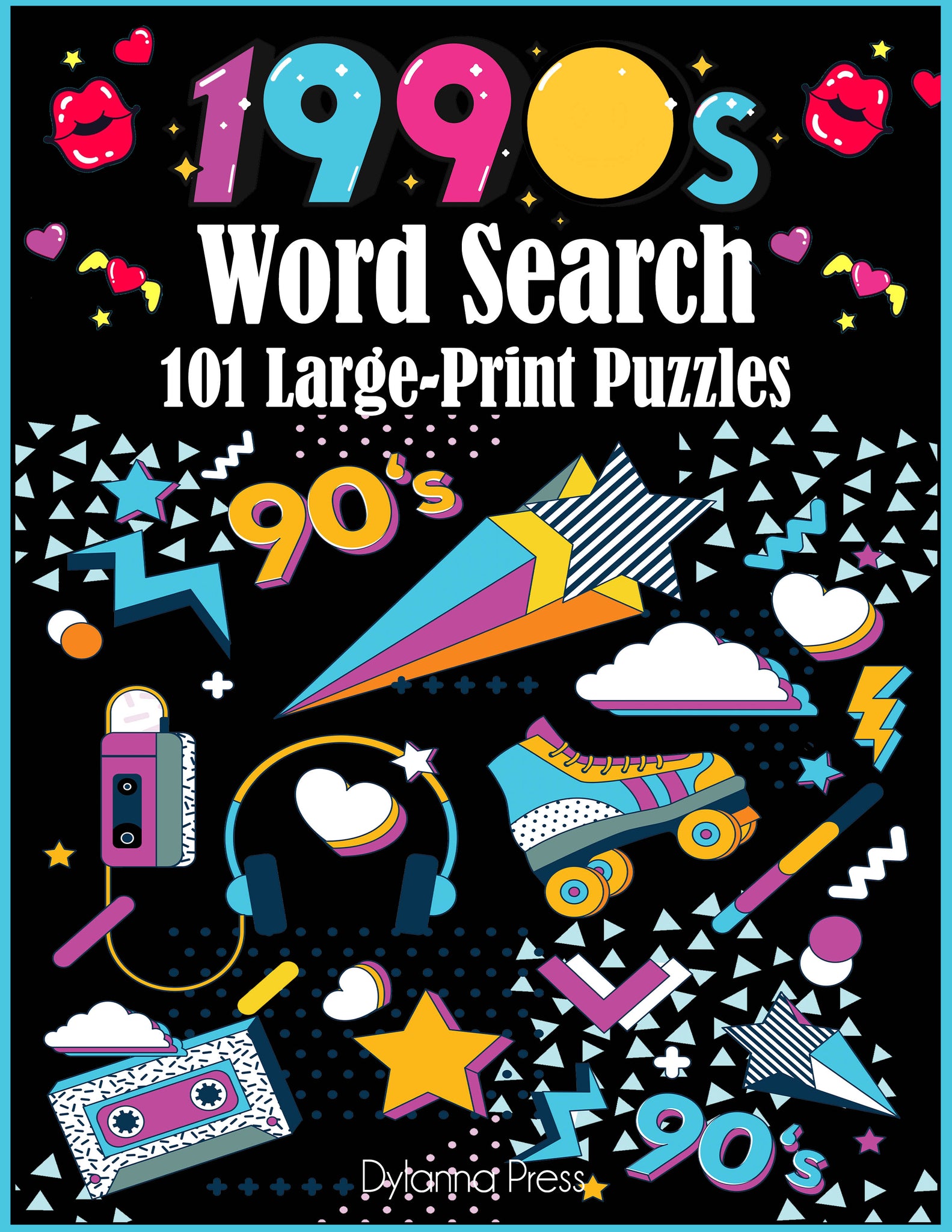 1990s Word Search: Nineties Word Games with 101 Large-Print Puzzles