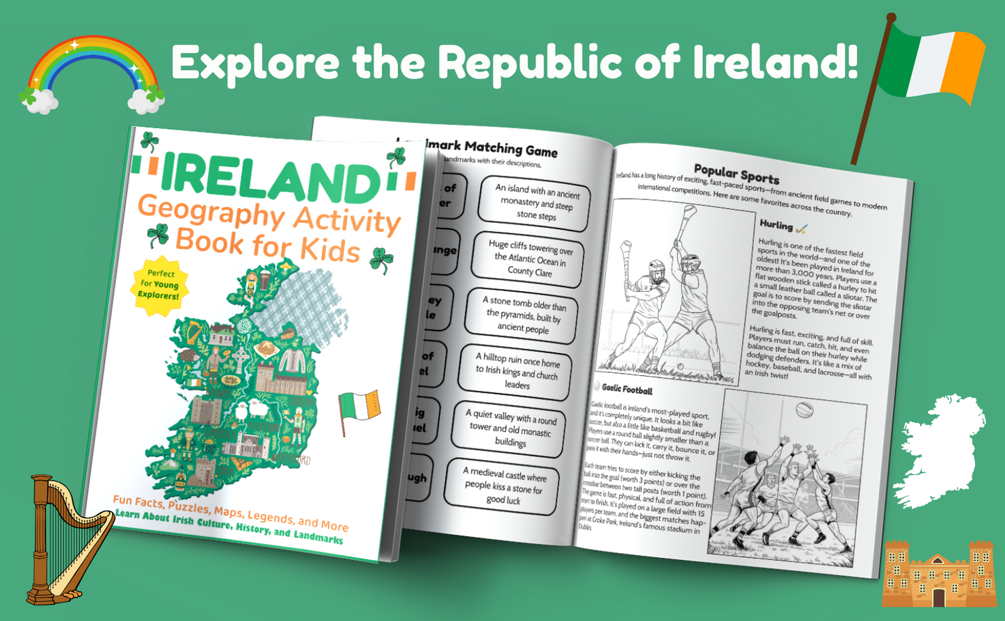 Ireland Geography Activity Book for Kids