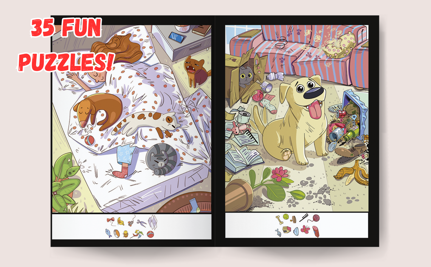 Hidden Objects Activity Book: A Search and Find Book for Kids and Adults