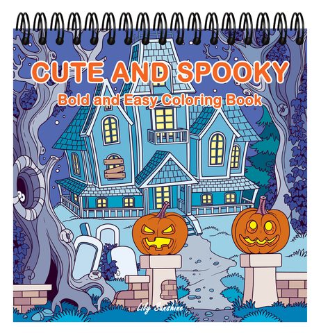 Cute and Spooky Bold and Easy Coloring Book