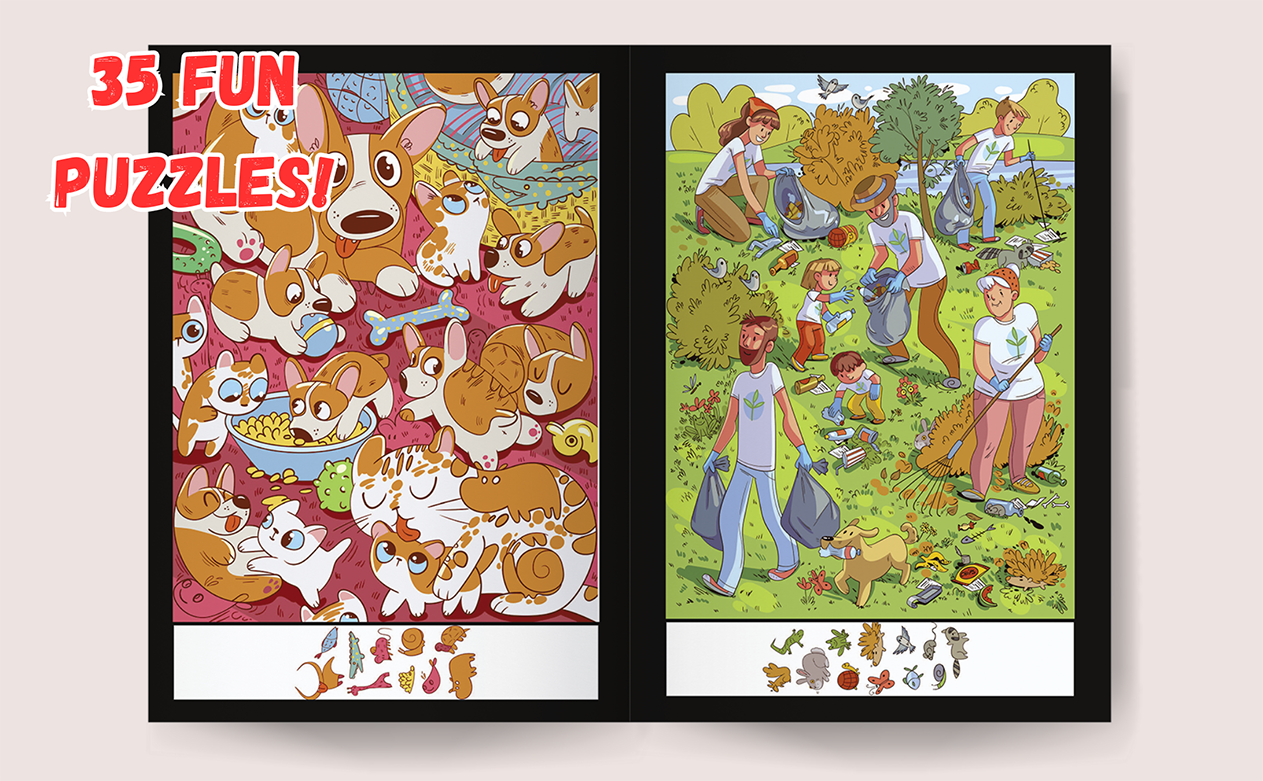 Hidden Objects Activity Book Volume 2: A Search and Find Book for Kids and Adults