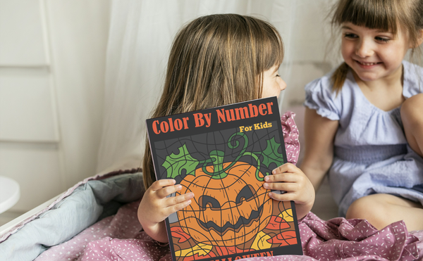 Halloween Color by Number  for Kids