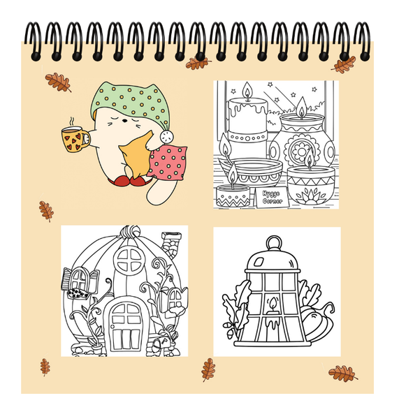 Cozy Hygge: Bold and Easy Coloring Book