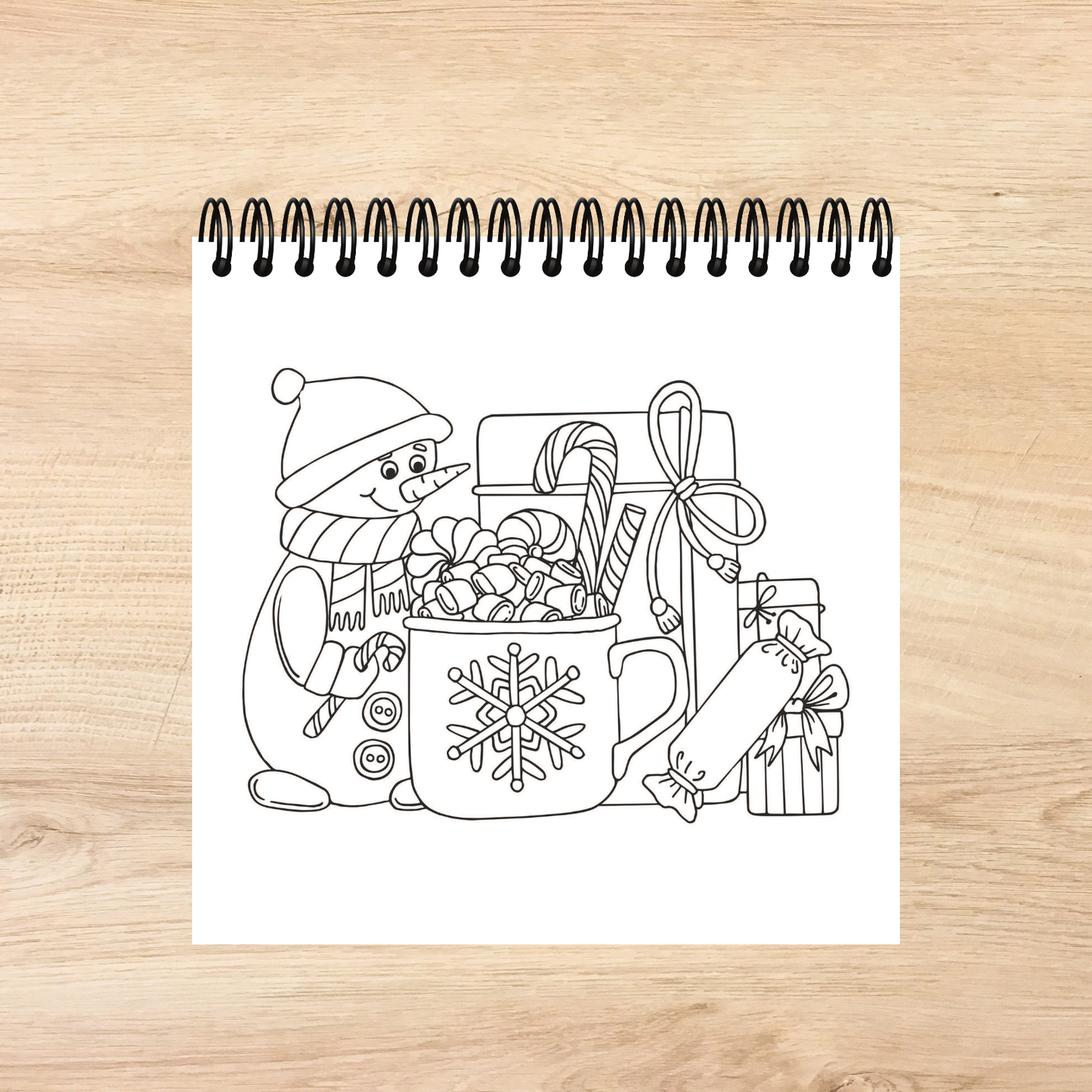 Cozy Christmas Bold and Easy Coloring Book