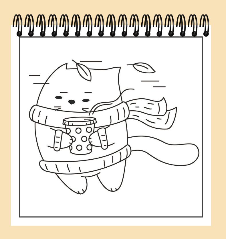 Cozy Hygge: Bold and Easy Coloring Book