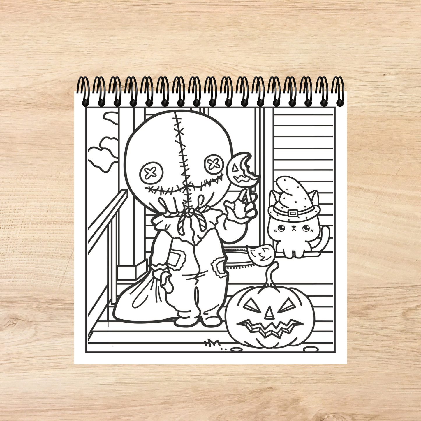 Cute and Spooky Bold and Easy Coloring Book