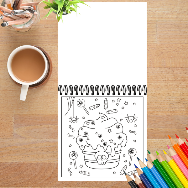 Cute and Spooky Bold and Easy Coloring Book