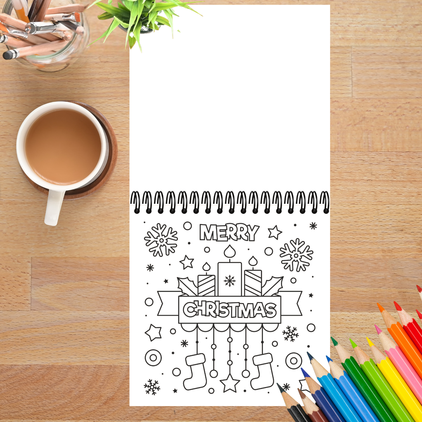 Cozy Christmas Bold and Easy Coloring Book