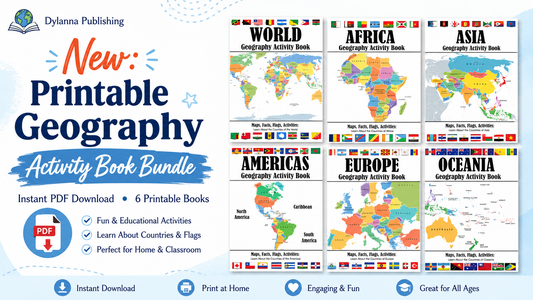 Printable Geography Activity Book Bundle — PDF Download