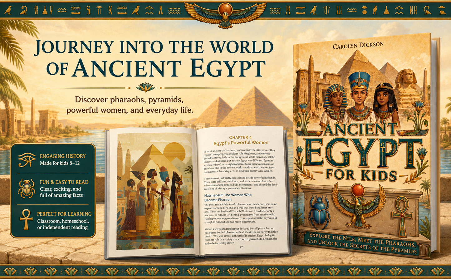 Ancient Egypt for Kids: Explore the Nile, Meet the Pharaohs, and Unlock the Secrets of the Pyramids (History Explorers)