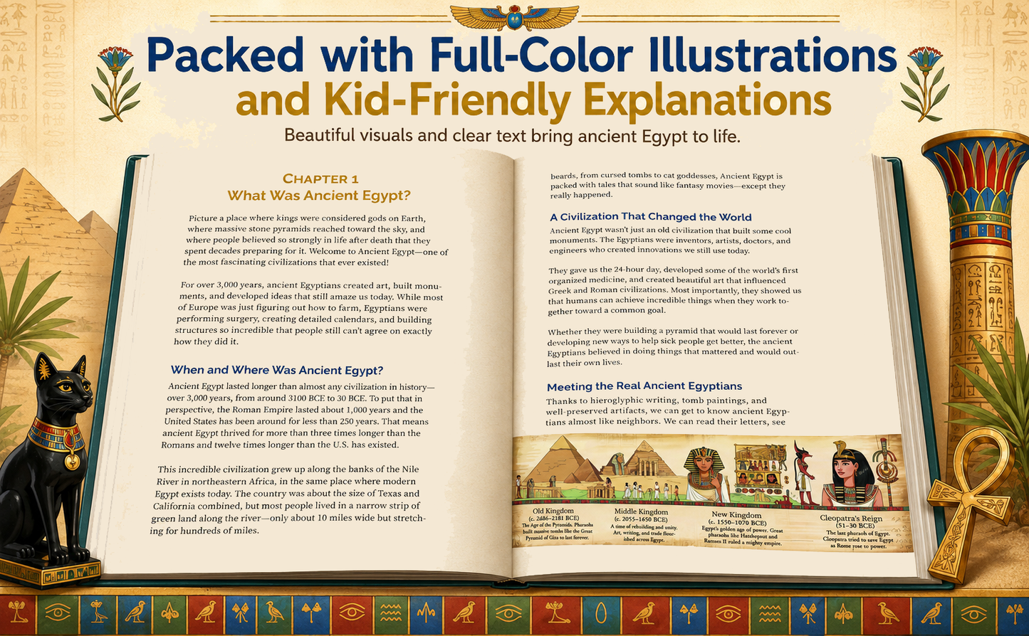 Ancient Egypt for Kids: Explore the Nile, Meet the Pharaohs, and Unlock the Secrets of the Pyramids (History Explorers)