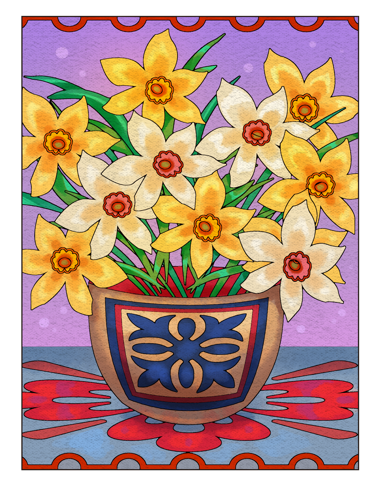 Large Print Coloring Book: Easy Patterns for Adults