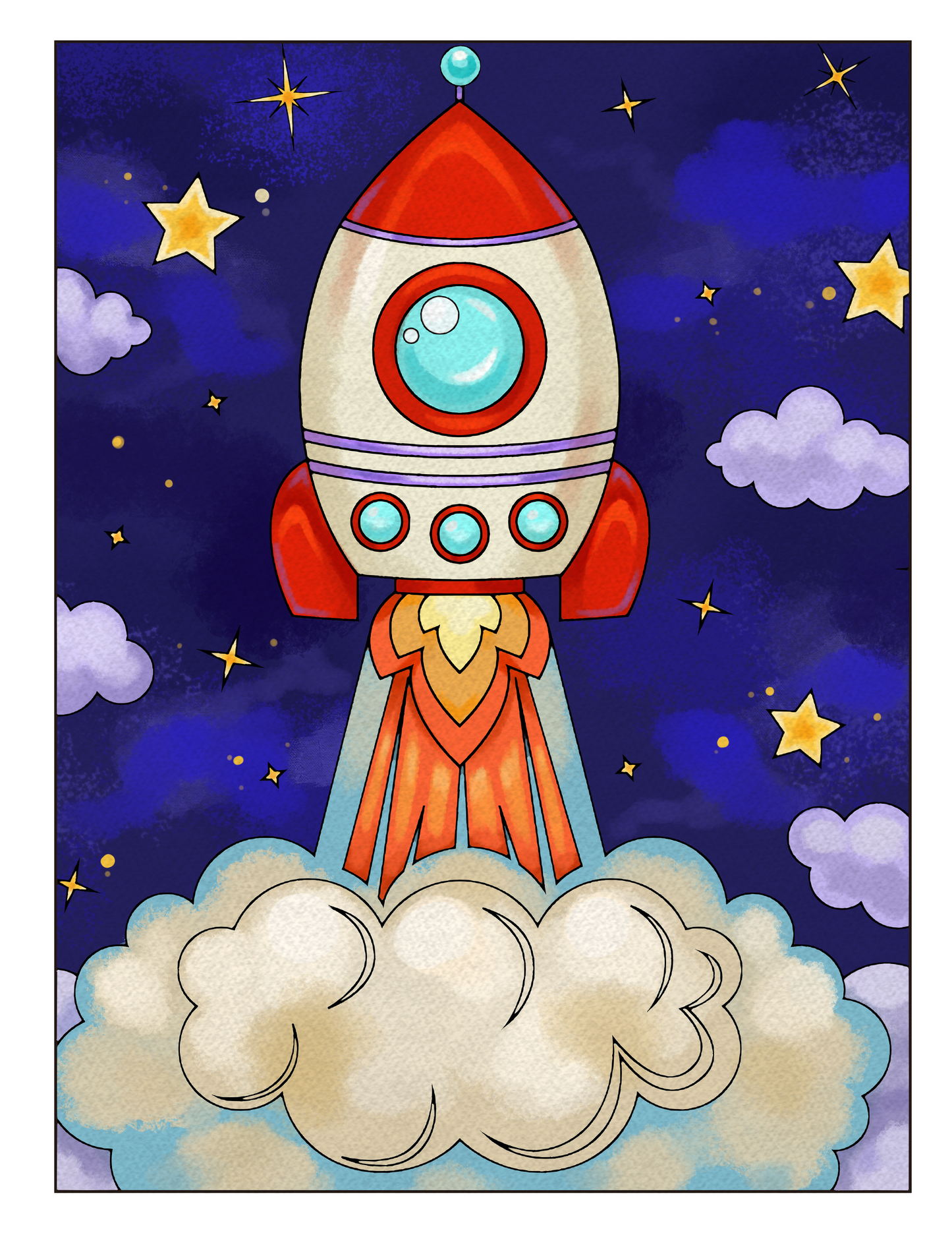 Space Coloring Book for Kids