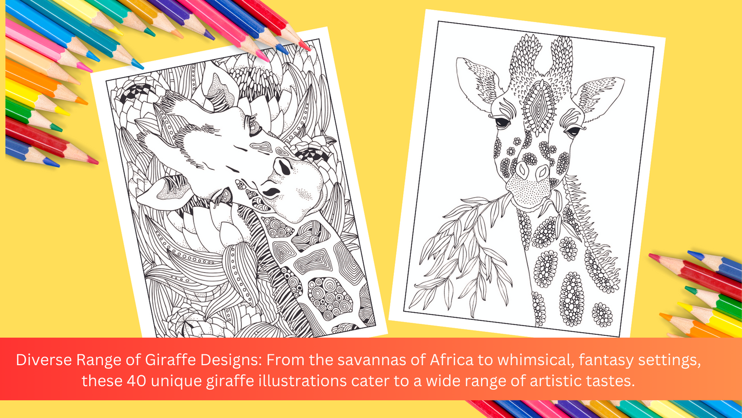 Graceful Giraffe Coloring Book
