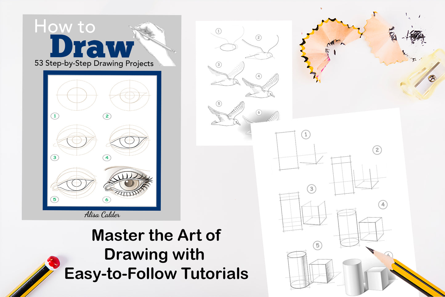 How to Draw: 53 Step-by-Step Drawing Projects