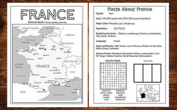 Europe Geography Activity Book