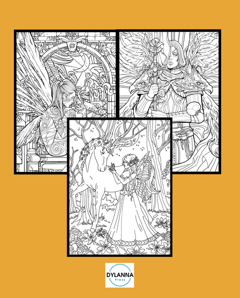 Fantasy Collection Coloring Book For Adults