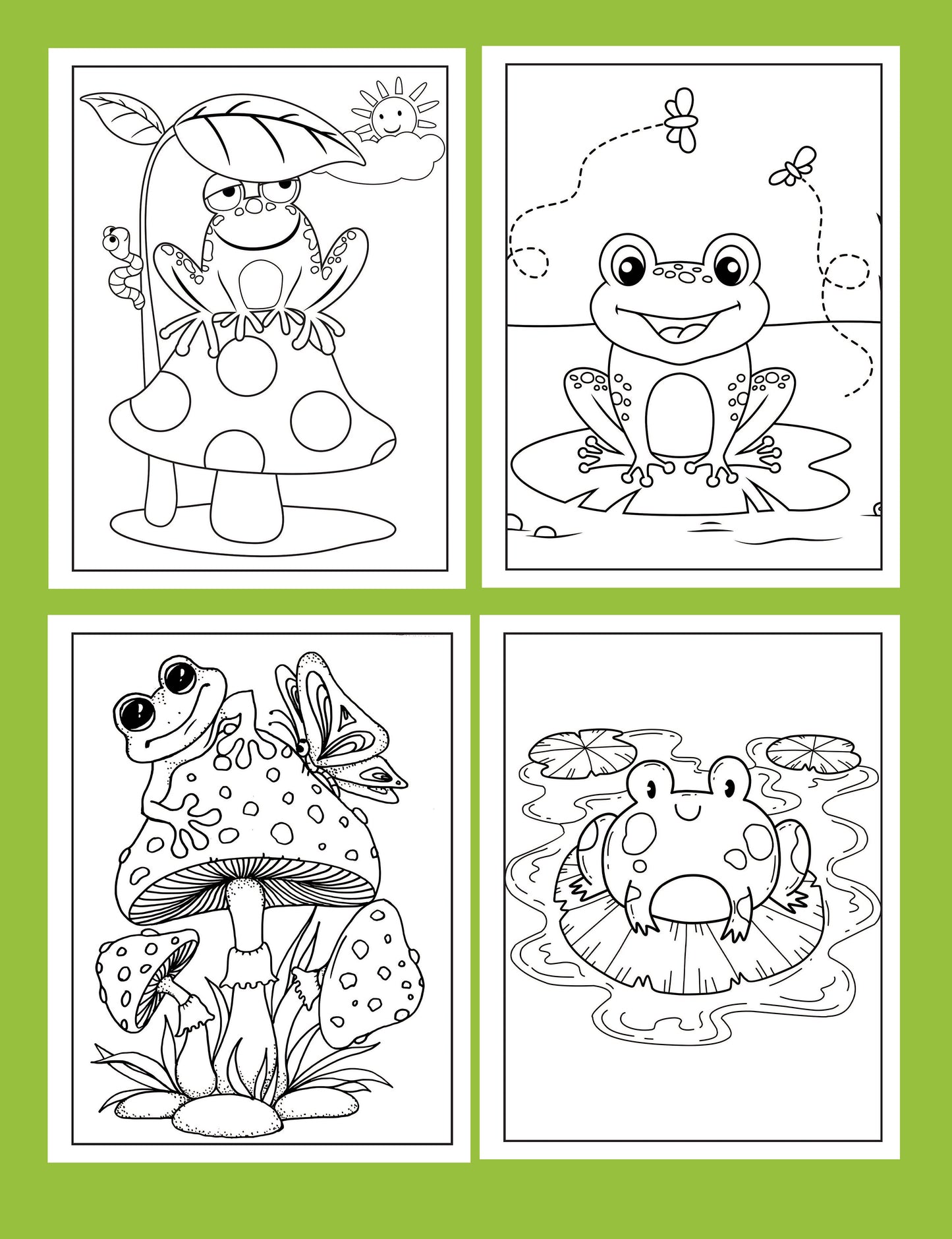 Frog Coloring Book