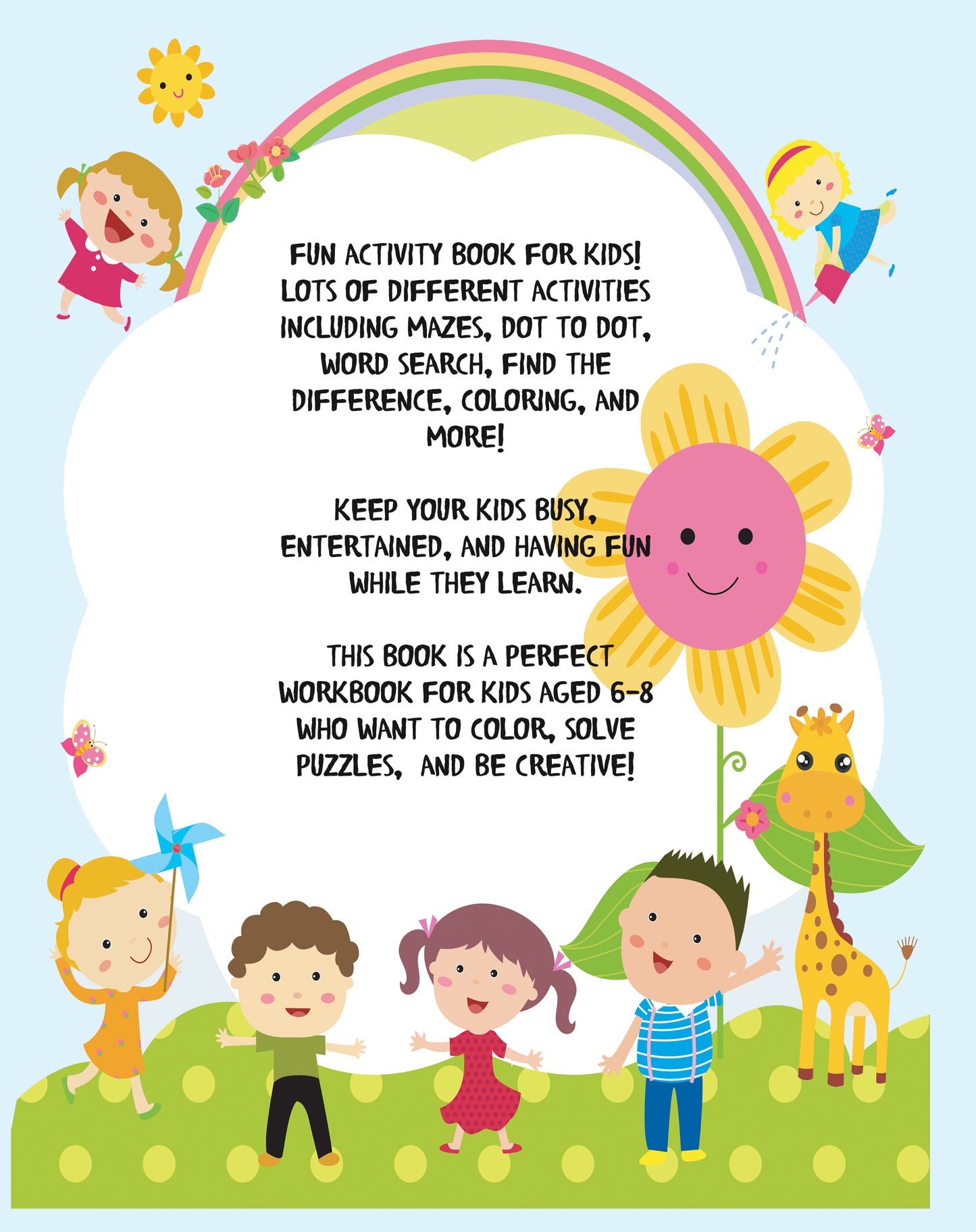 Activity Book for Kids 6-8