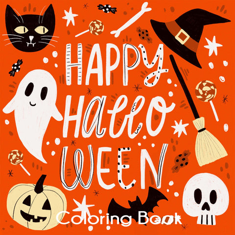 Happy Halloween Coloring Book