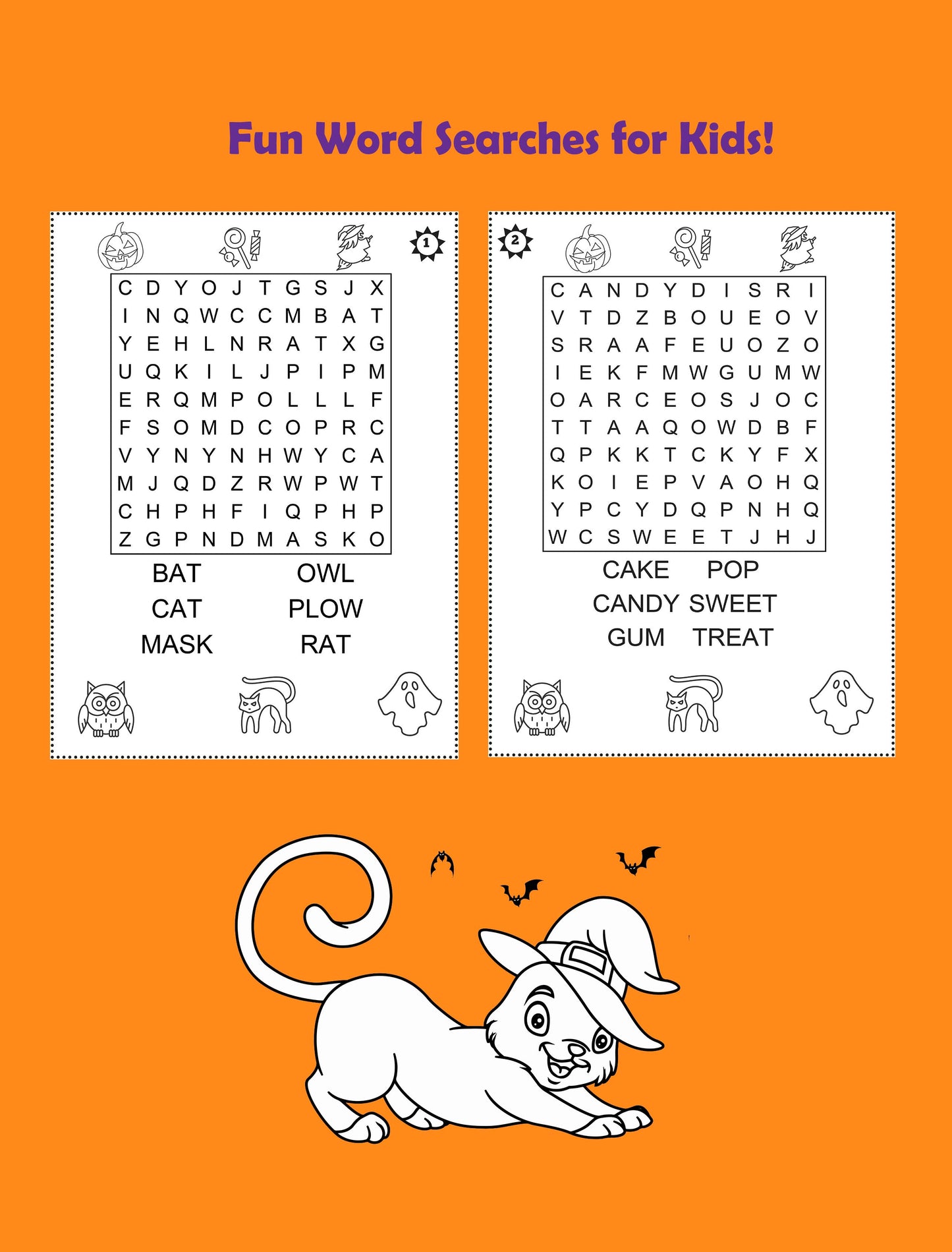 My First Halloween Word Search