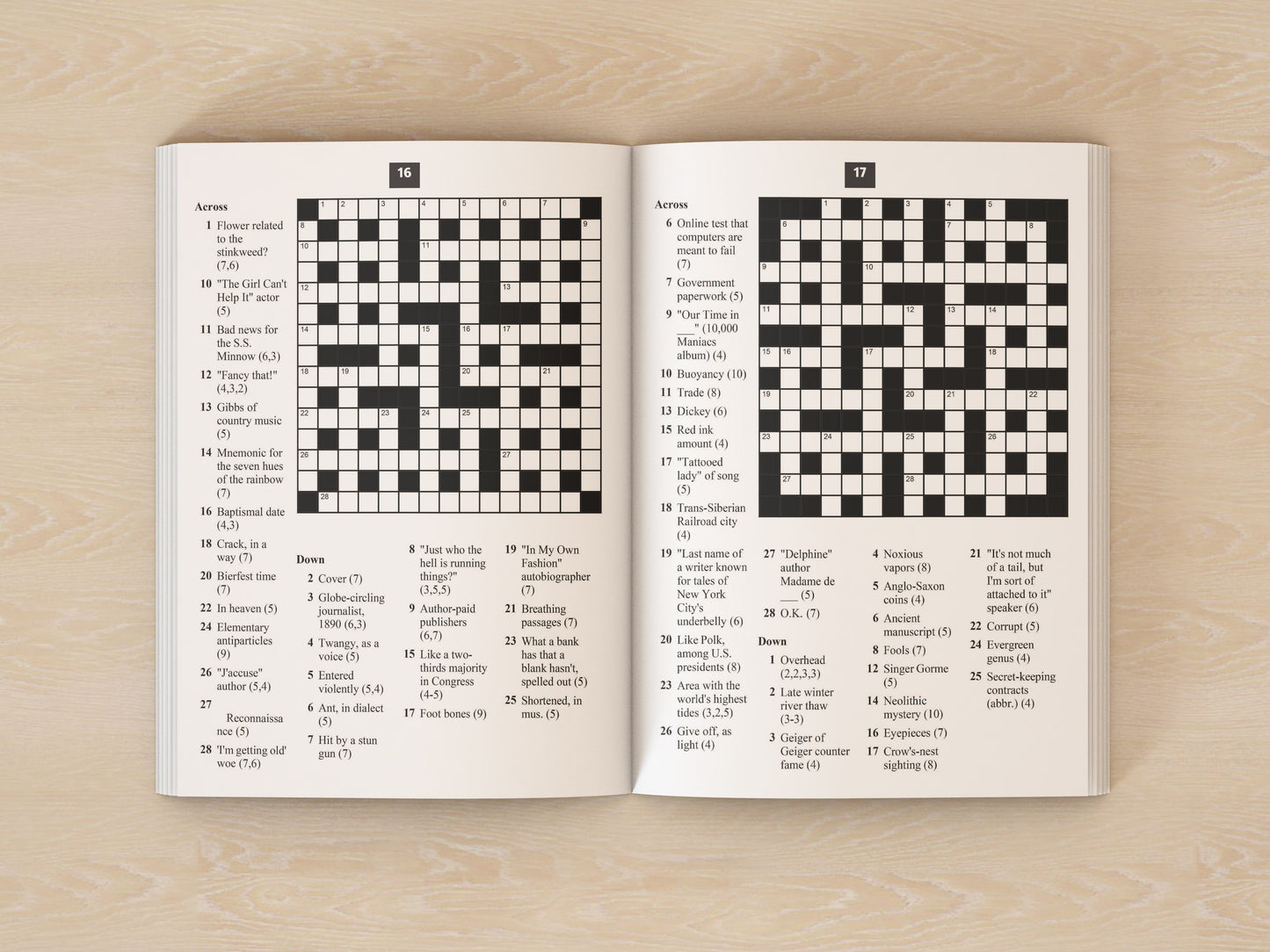 Crossword Puzzles Easy to Medium