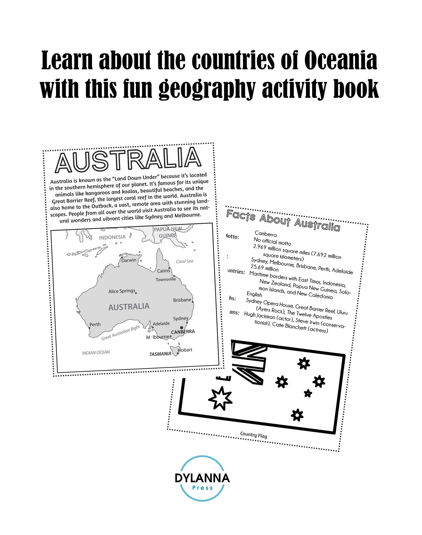 Oceania Geography Activity Book