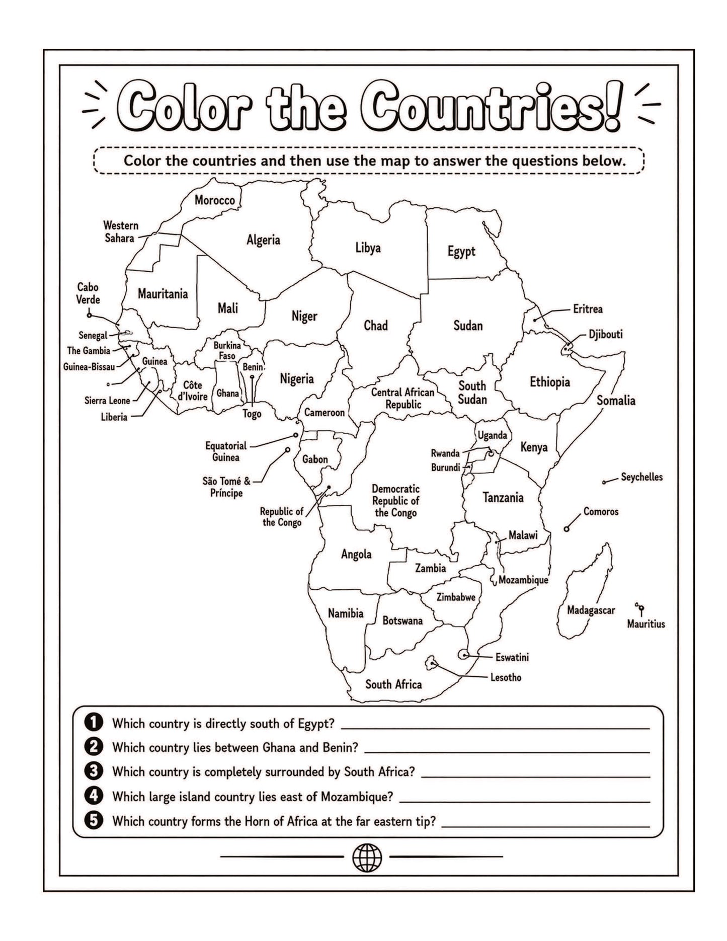 Printable Geography Activity Book Bundle — PDF Download