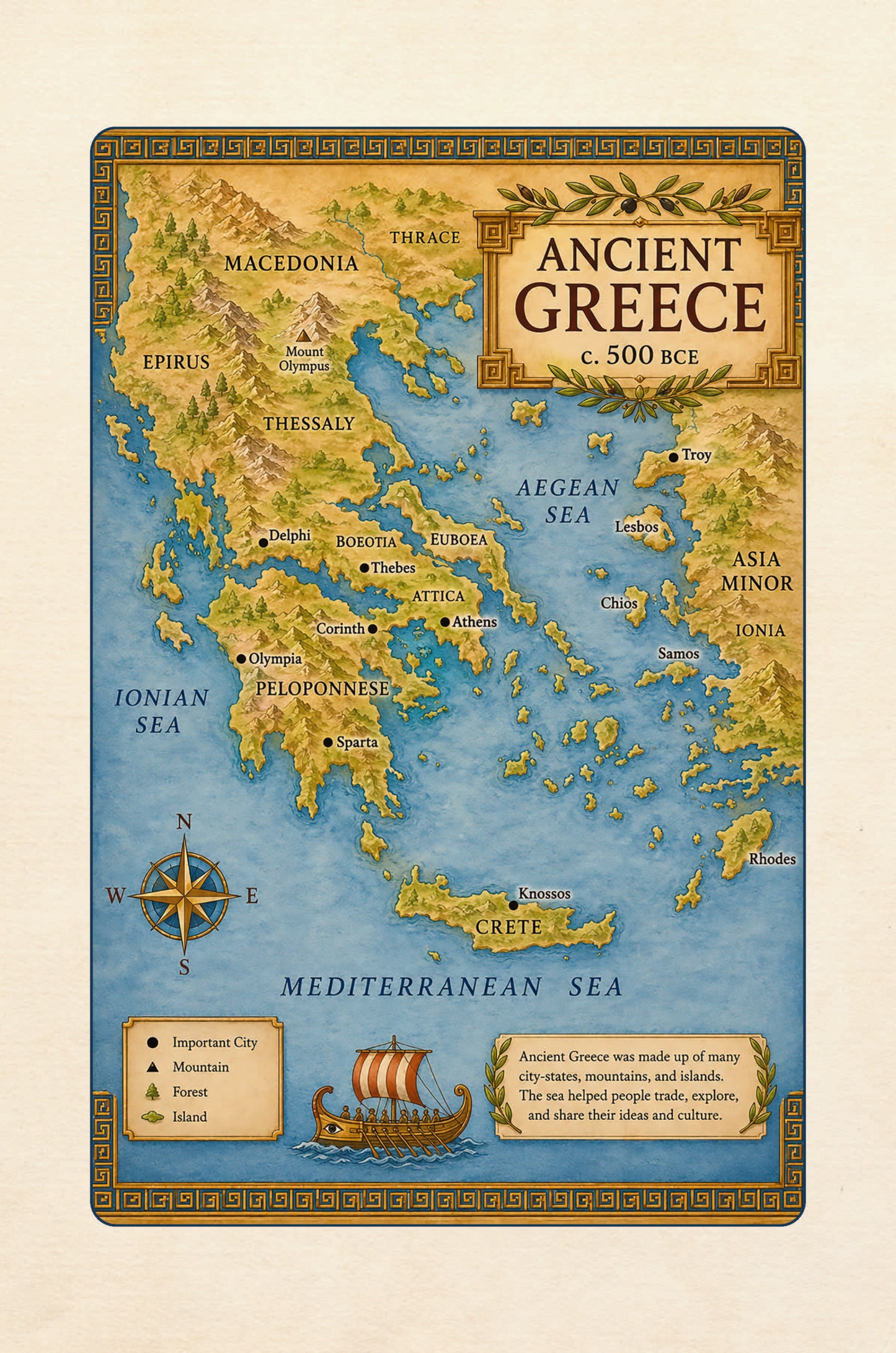 Ancient Greece for Kids: Explore the City-States, Meet the Heroes, and Discover the Birthplace of Democracy