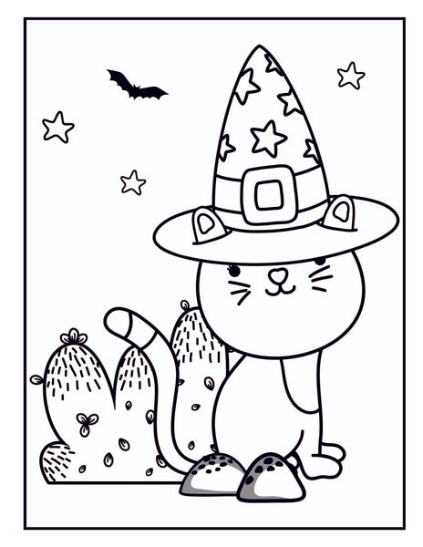 Halloween Coloring Book for Kids 3-8