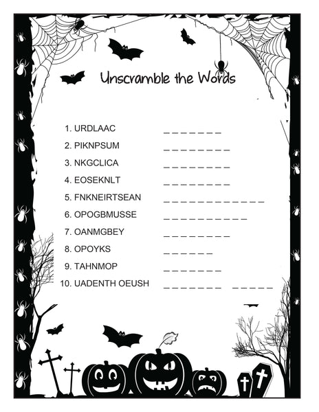 Halloween Activity Book for Kids