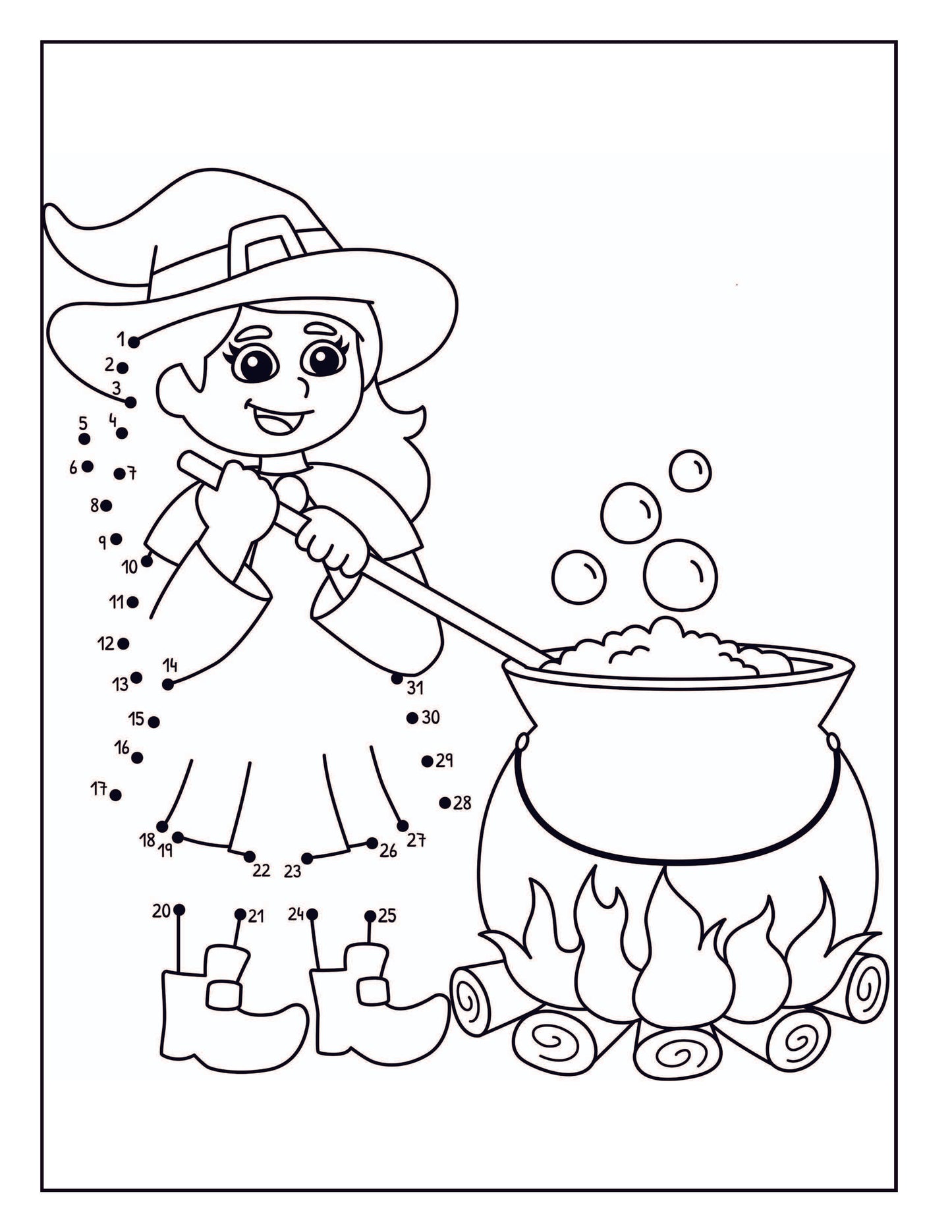 Happy Halloween Dot to Dot Activity Book