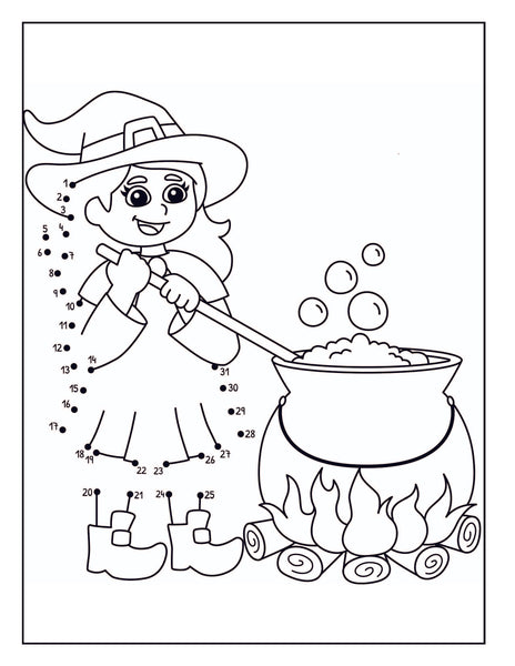 Happy Halloween Dot to Dot Activity Book