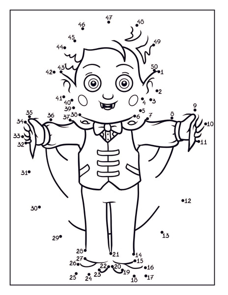 Happy Halloween Dot to Dot Activity Book