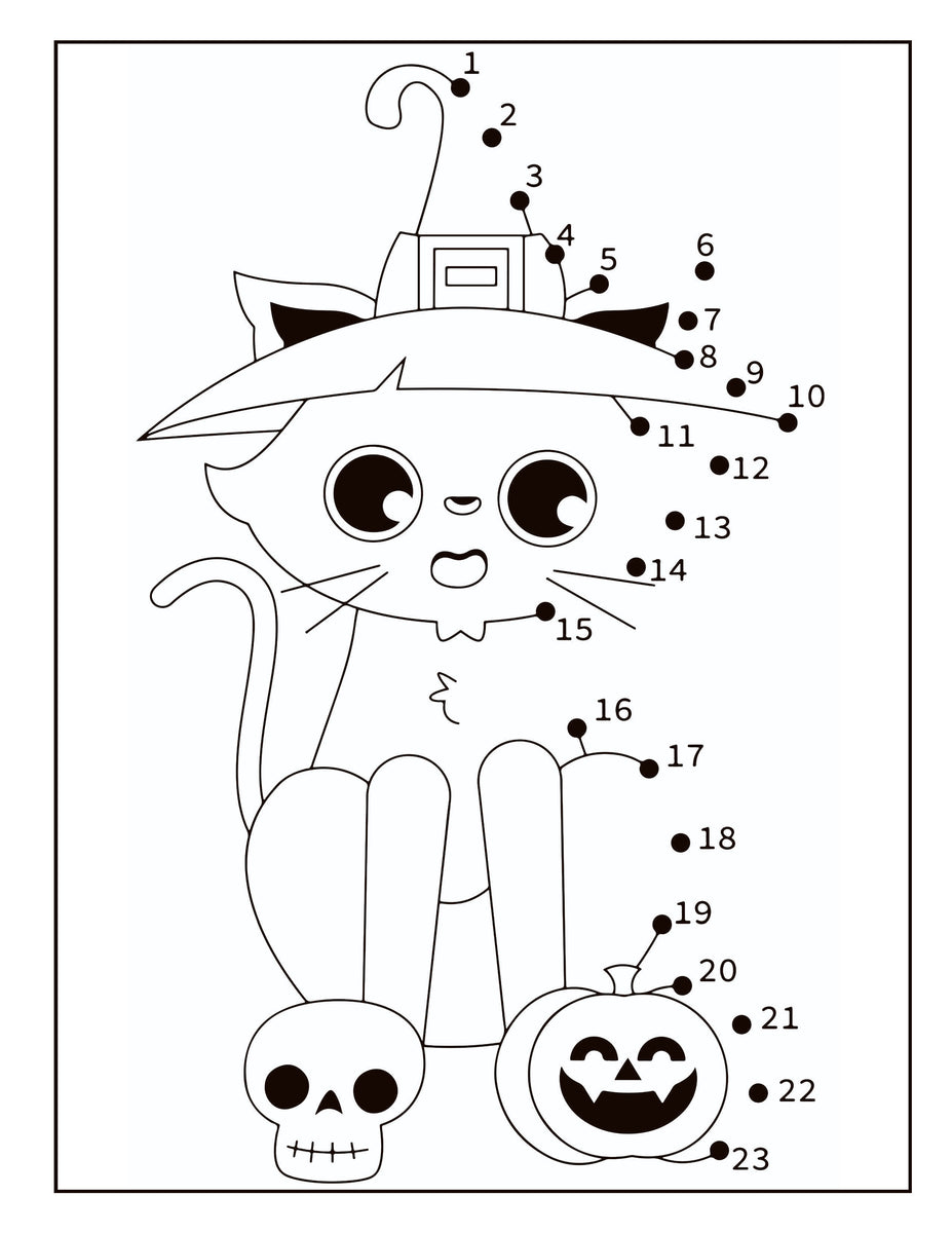 Happy Halloween Dot To Dot Activity Book Dylanna Press Happy halloween dot to dot activity book dylanna press