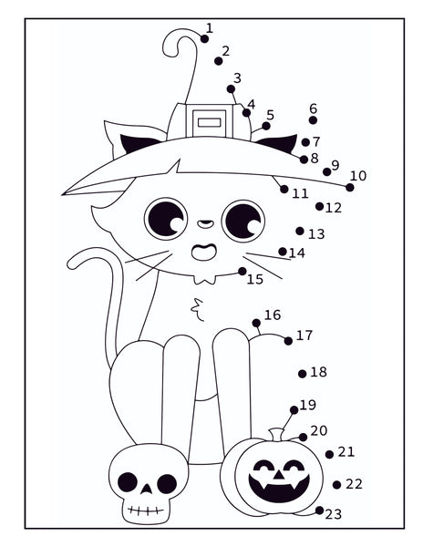 Happy Halloween Dot to Dot Activity Book