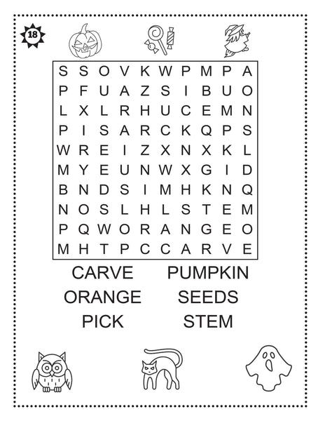 My First Halloween Word Search