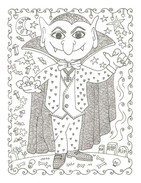 Halloween Adult Coloring Book